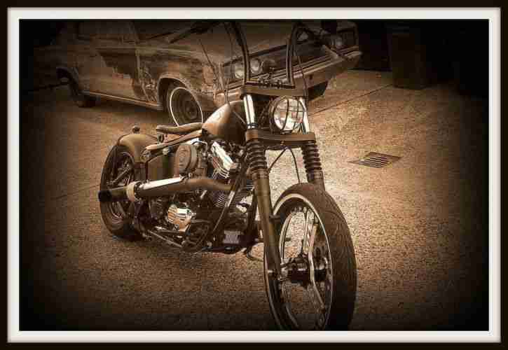 Harley Davidson Bobber Softail Evo Oldschool
