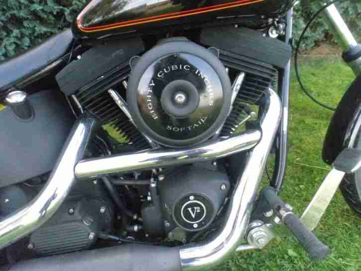 Harley Davidson Chopper EVO Softail Bj. 1998 Supertrap Auspuff