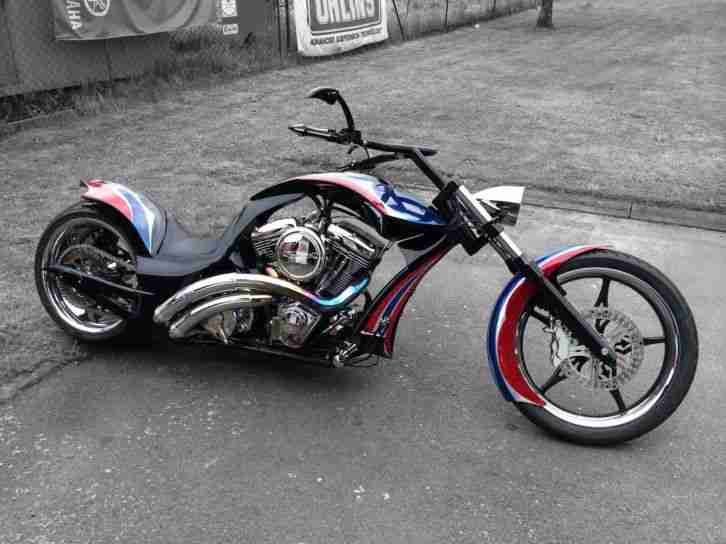 Harley Davidson Custom Bike Wareagle Dropped