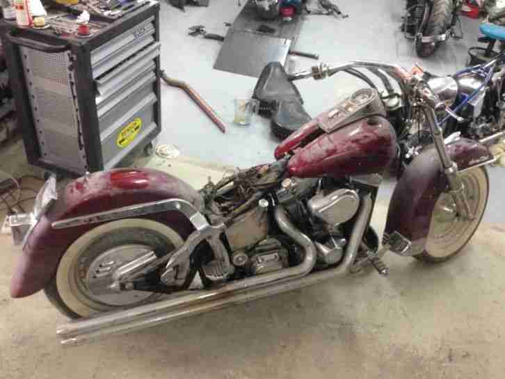 Harley Davidson Custom Bobber S & S EVO motor 200 rear tire