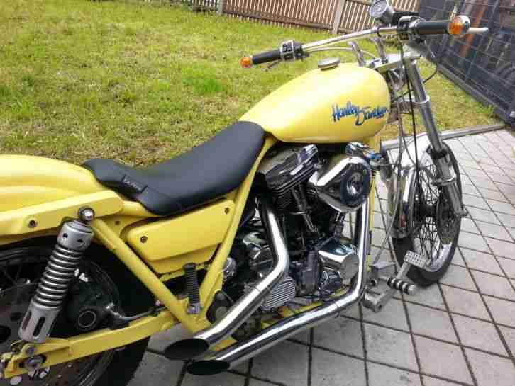 Harley Davidson Custom Chopper FXR EVO Big Twin Motor 1340 ccm HD Klassiker