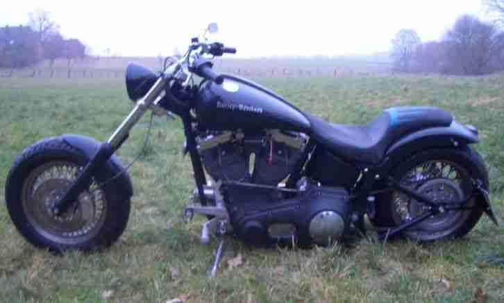 Harley Davidson Custom Eigenbau auf VG-Softail-Rahmen-Basis
