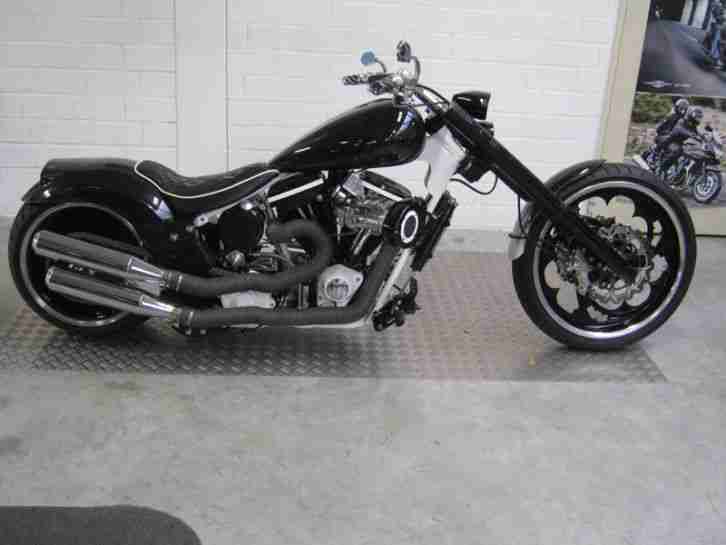Harley Davidson Custom Umbau Chopper Komplettumbau in 2014 mit 330´er Reifen !!!
