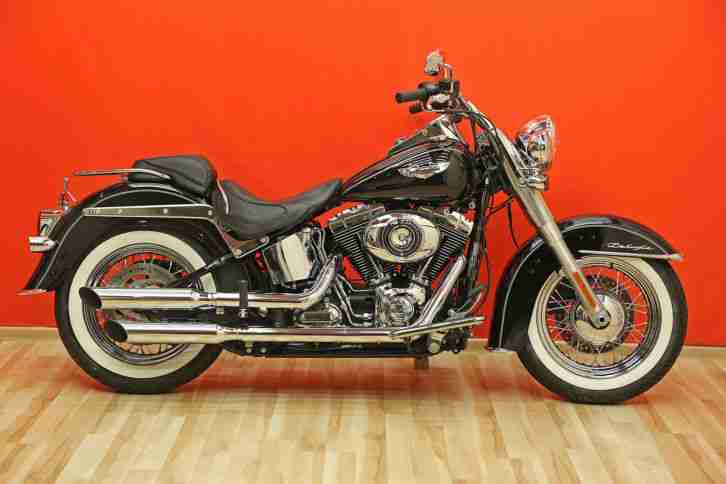 Harley Davidson Deluxe 2014 Softail FLSTN Top Zustand Twin Cam Bobber ABS 103