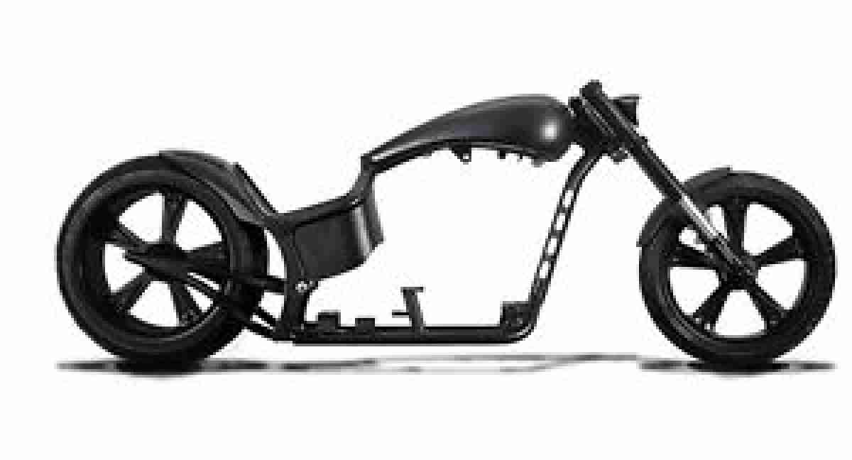 Harley Davidson Dragstyle Bike Rolling