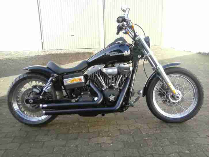 Harley Davidson Dyna Streetbob EZ 2008, erst 4596km, mit 200er Hinterrad