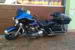 Harley Davidson E Glide mit Penzl Auspuff