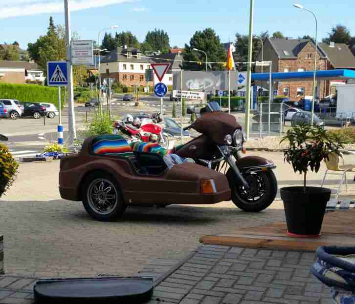 Harley Davidson EML Gespann, Sidecar, Rat Rod Umbau