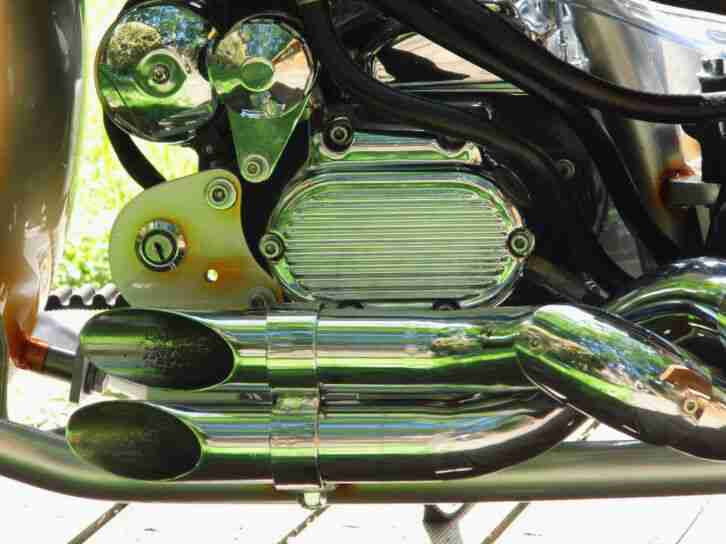 Harley Davidson Evo im twisted Frame Starrahmen ,Einzelstück,Sammler Motorrad