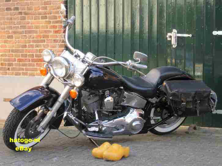 Harley Davidson FLSTC Heritage Softail ** Tief, Breit, Laut ** Transport in EU**