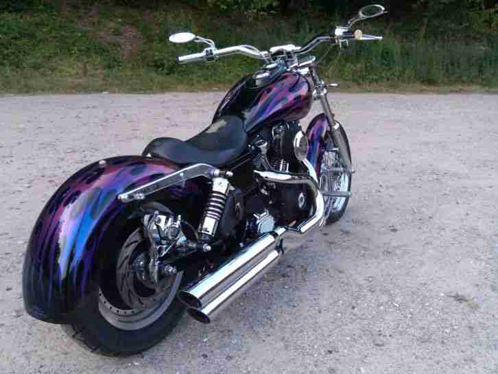 Harley-Davidson FXD Dyna Custom Chopper Design-Lackierung Tüv neu