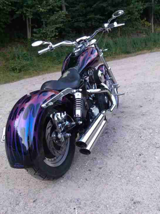 Harley-Davidson FXD Dyna Custom Chopper Design-Lackierung Tüv neu