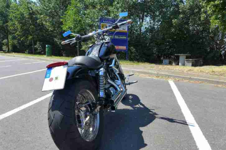 Harley Davidson FXDL Dyna Custombike Harleyumbau einzigartig 200er Heckumbau