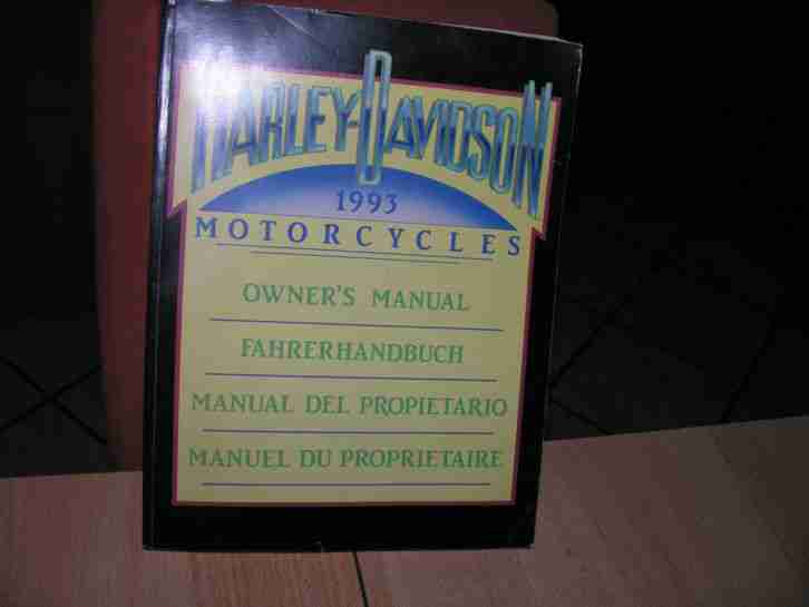 Harley Davidson Fahrerhandbuch alle Modelle