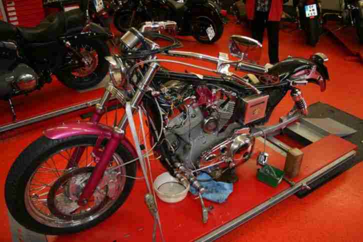 Harley Davidson, Falaschi-Umbau Italien, Sporster-883-Basis, Einzelanfertigung