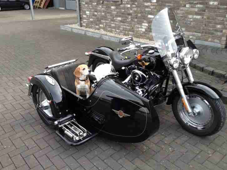 Harley Davidson Fat Boy 15th mit Beiwagen Anniversary Sondermodell 2005