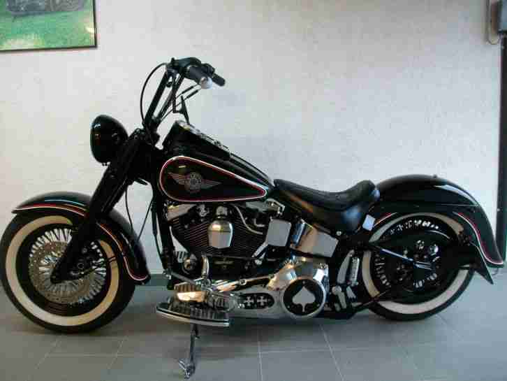 Harley Davidson Fat Boy Bobber FLSTF EVO old school