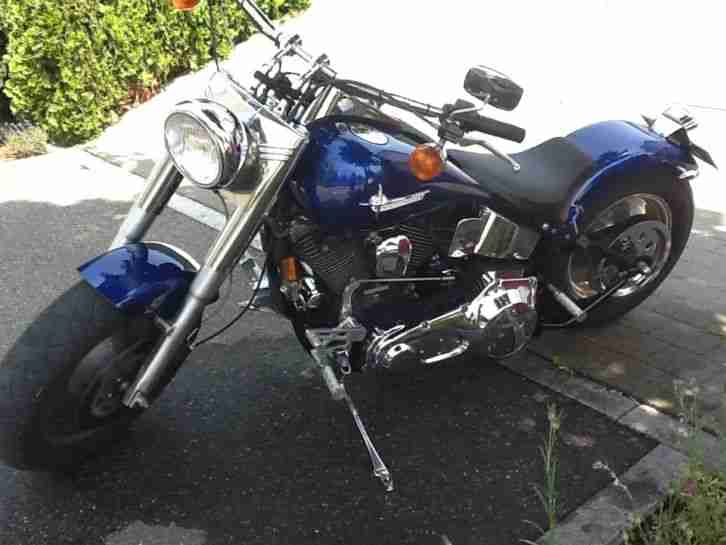 Harley Davidson, Flstf, Fat Boy , Blau, 101