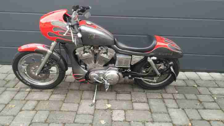 Harley Davidson HD Warbird Custom Bike ( Sportster Softail Dyna ) Unikat