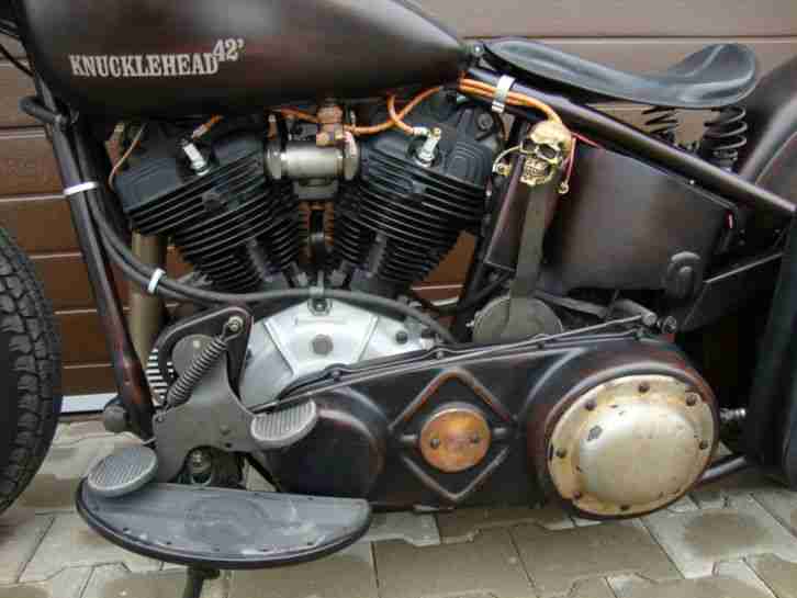 Harley Davidson Knucklehead bobber custom