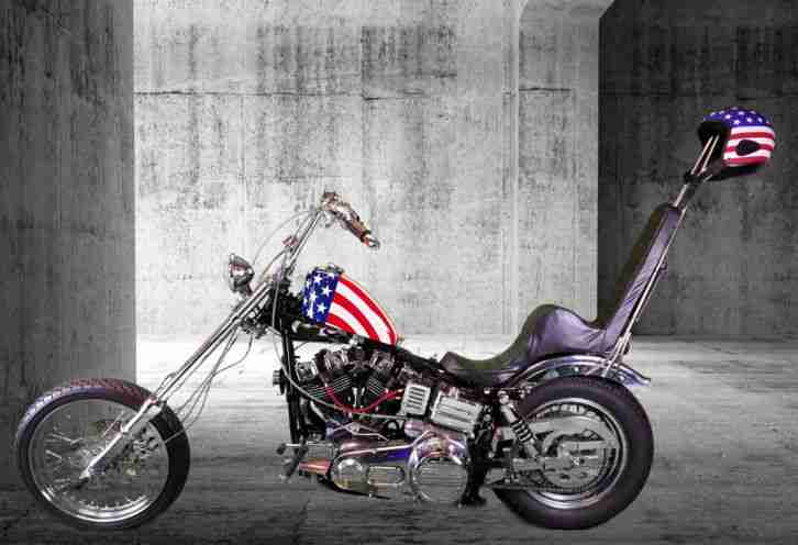 Harley Davidson Late Shovel Dreamliner E- und kicker 125 Db eintrag Easy Rider