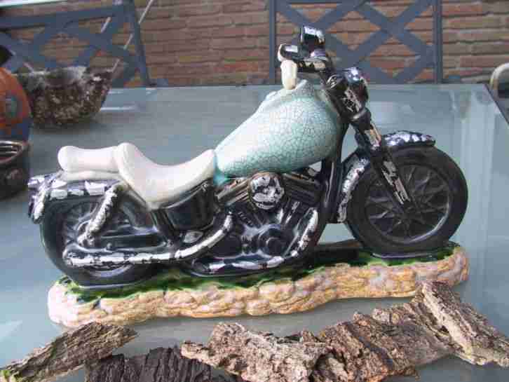 Harley Davidson Modell Handarbeit aus Ton