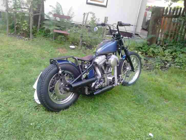 Harley Davidson Motor,Bobber, EVO, Starrrahmen