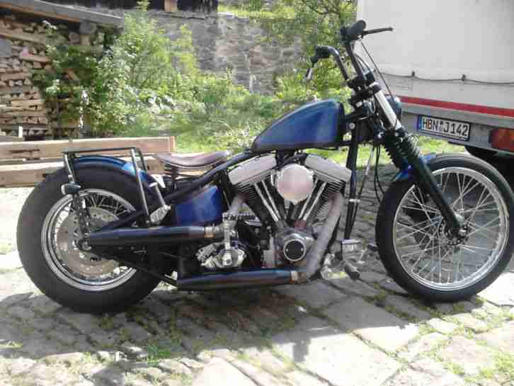 Harley Davidson Motor,Bobber, EVO, Starrrahmen