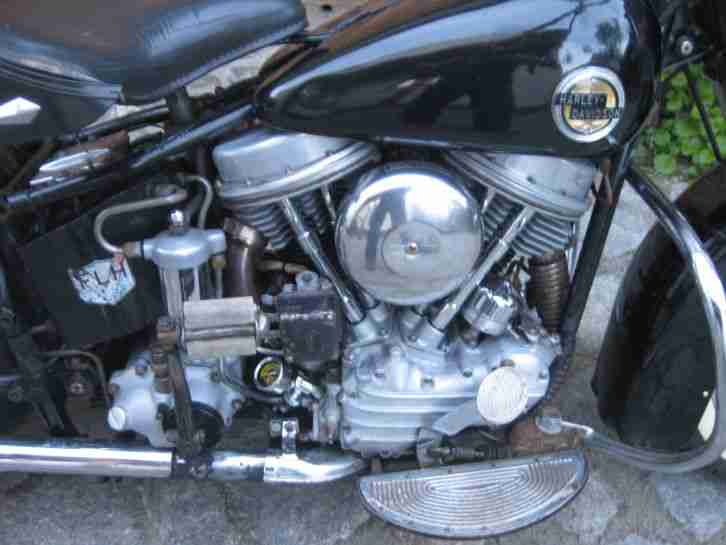 Harley Davidson OEM Panhead Duo GlideFLH 1200 Bj 1958 Original Lack super Rar