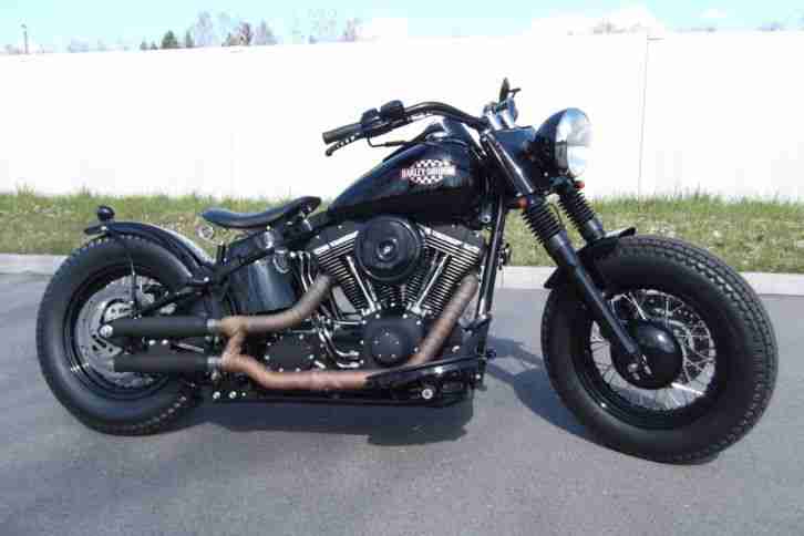 Harley Davidson Old School Bobber Custombike Neuaufbau 2015 aus Heritage Softail