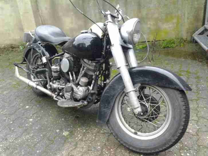 Harley Davidson Panhead 1955,original Starrahmen,angemeldet und läuft gut.