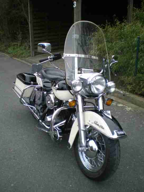 Harley Davidson Police Shovel Shovelhead Polizeimaschine Electra Glide FLH