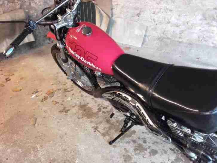 Harley Davidson, SXT 125 Aermacchi 125ccm, Enduro Custom, Sammlerstück.