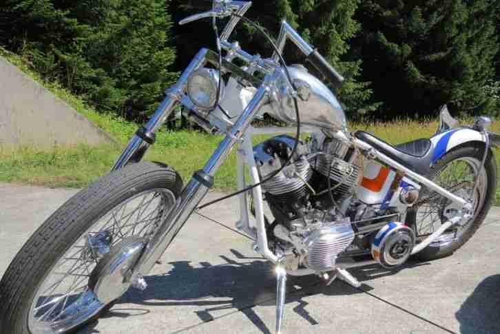 Harley Davidson Shovelhead Starrahmen Chopper