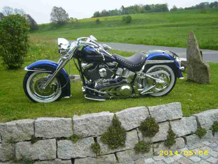 Harley Davidson Softail Deluxe Custombike Showbike einmalig!!!!!!!