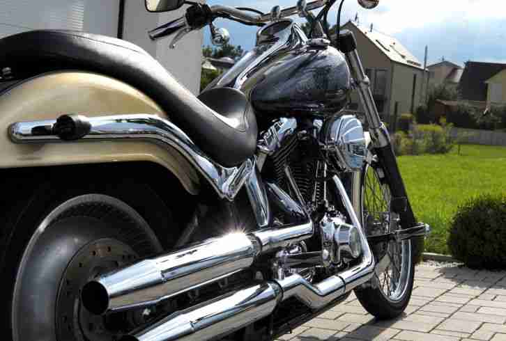 Harley-Davidson Softail Deuce Marmor Airbrush Küryakyn TOP Zustand neuwertig