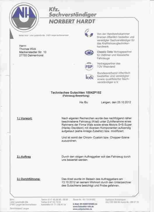 Harley Davidson Softail Dragster mit WALZ Rahmen