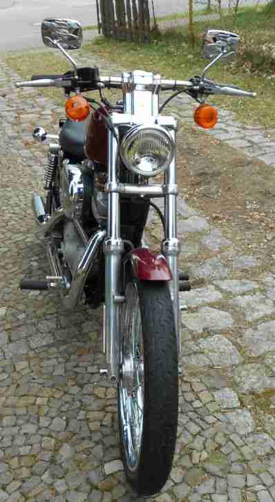 Harley-Davidson Sportster 883 XL1 Custom Weinrot EZ 2000 erst 8100 km gelaufen