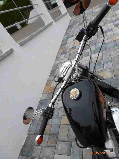 Harley Davidson Sportster Hugger schwarz
