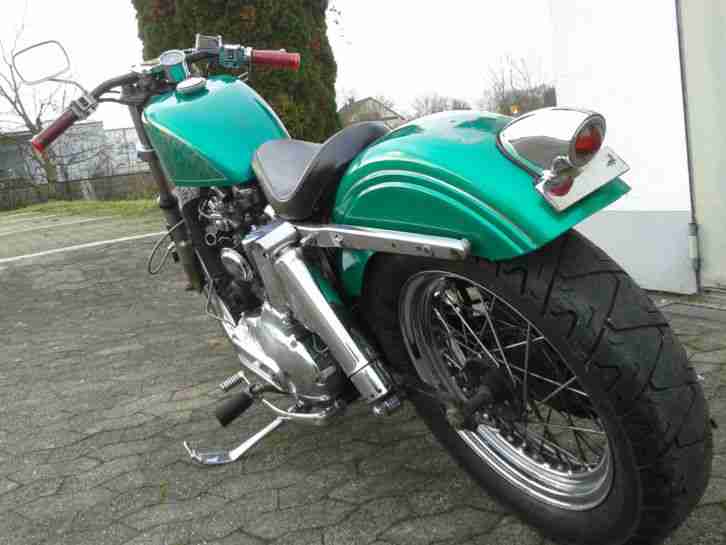 Harley Davidson Sportster Ironhead 1000 XLCH Bobber Brat Style 1975 Hot Rod