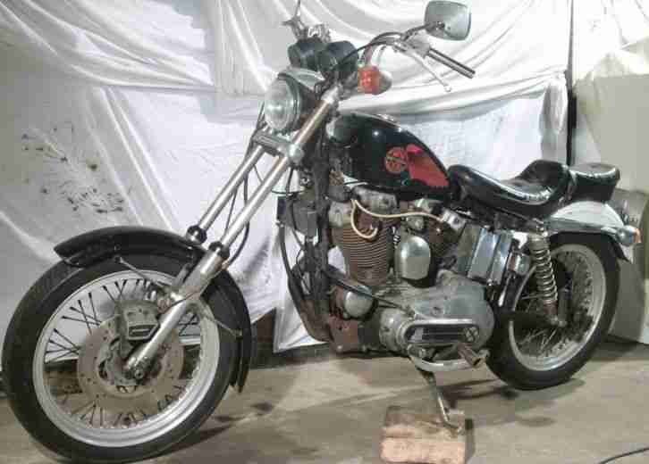 Harley Davidson Sportster XLH 1000 Ironhead Bj.75 Matching Numbers Oldtimer