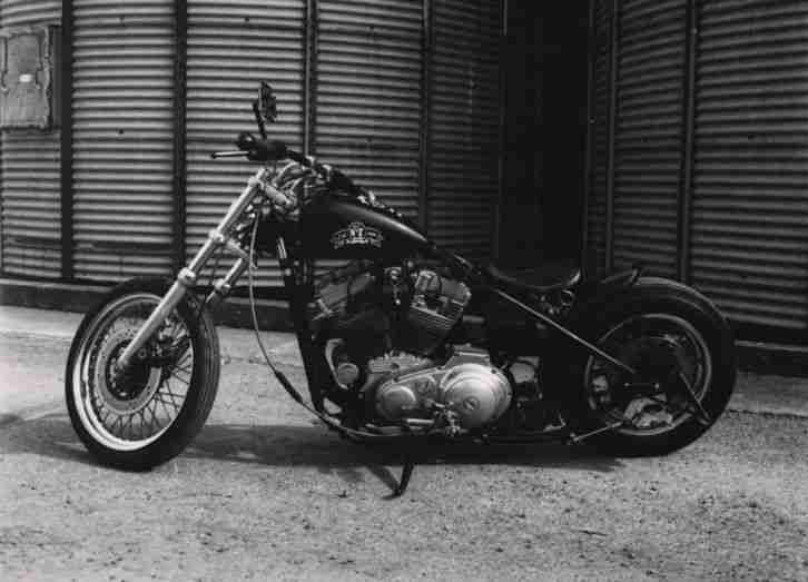 Harley Davidson Sportster im Starrahmen (Oldshool Custom Aufbau)