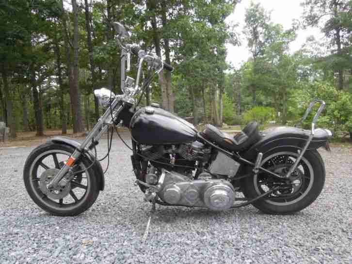 Harley Davidson Starrahmen Panhead Bobber Old