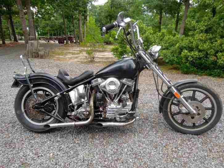 Harley Davidson Starrahmen Panhead Bobber Old School