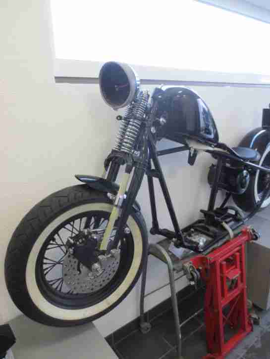 Harley Davidson Straightleg Starrrahmen Rigidframe Bobber Kit mit KfZ Brief