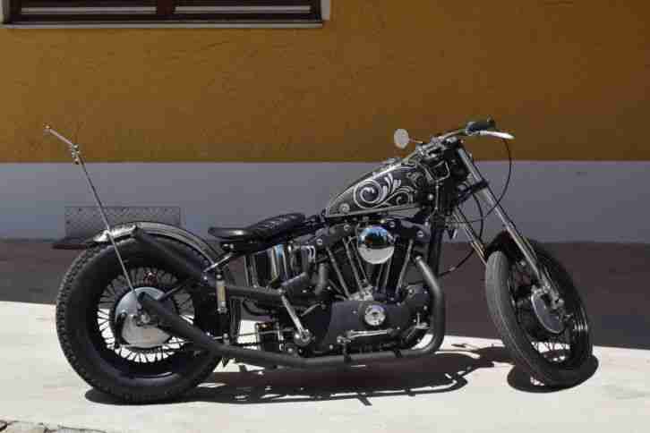 Harley Davidson XLCH 1000 Ironhead Old School Bobber Custombike BJ 1970