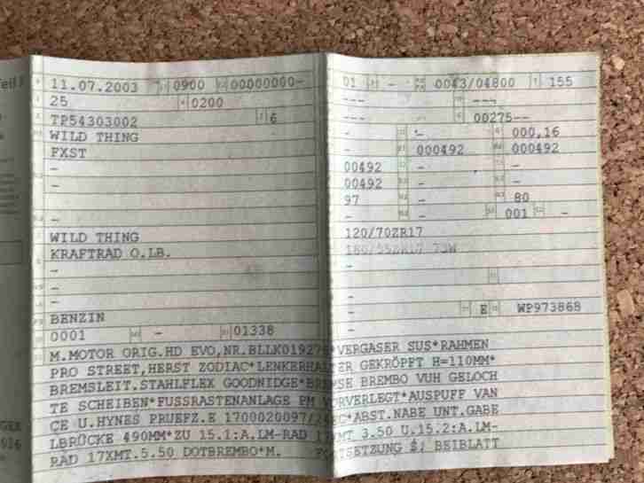 Harley-Davidson mit Zodiac-Rahmen 1338ccm