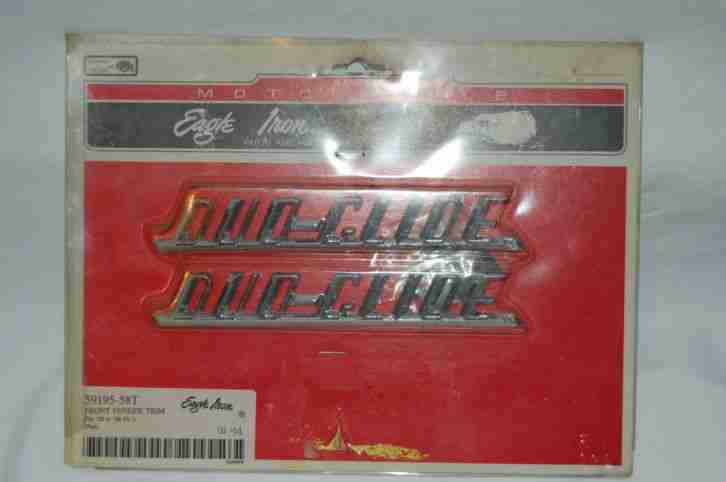 Harley Duo Glide Front Fender Emblems 1958 to