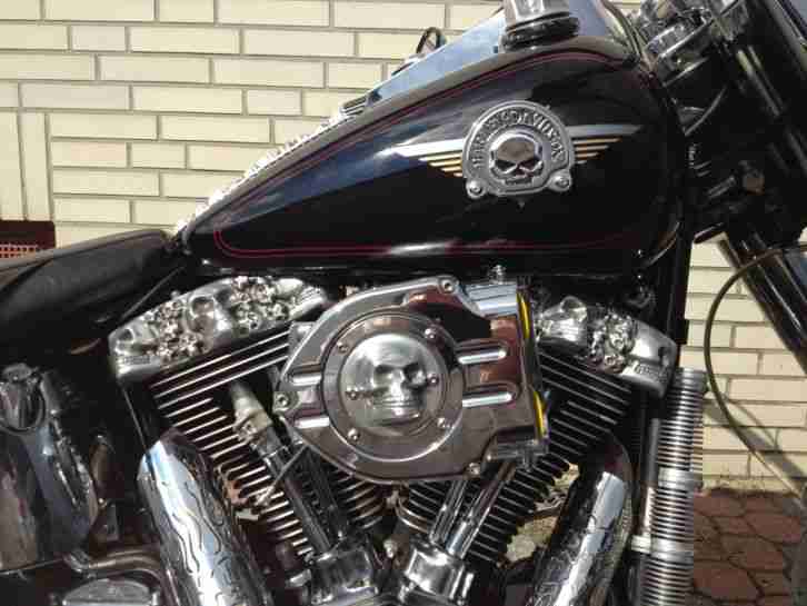 Harley Fat Boy Evo aus 2. Hand Baujahr 1999 mit nur 12.500 km