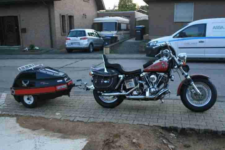 Harley Gespann auf FXWG Shovelhead Basis von